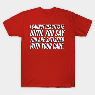 I cannot deactivate T-Shirt